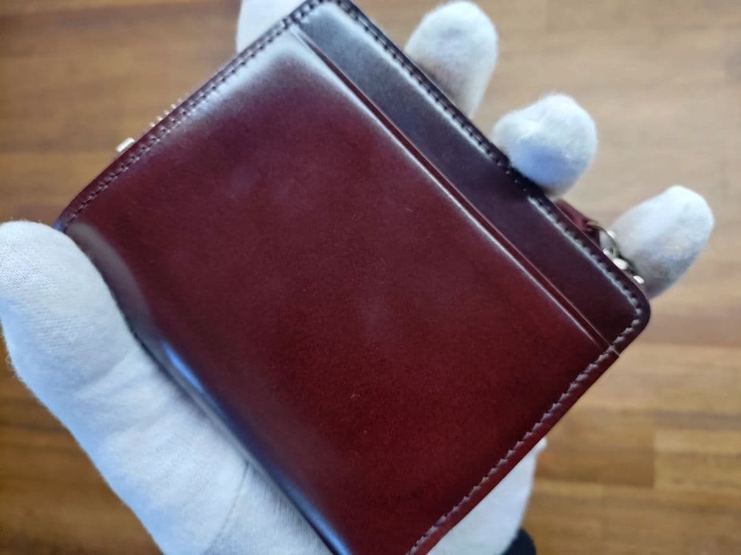 今*田様 売り切ります！GANZO コードバン Lファスナー 二つ折り 財布 ヘ