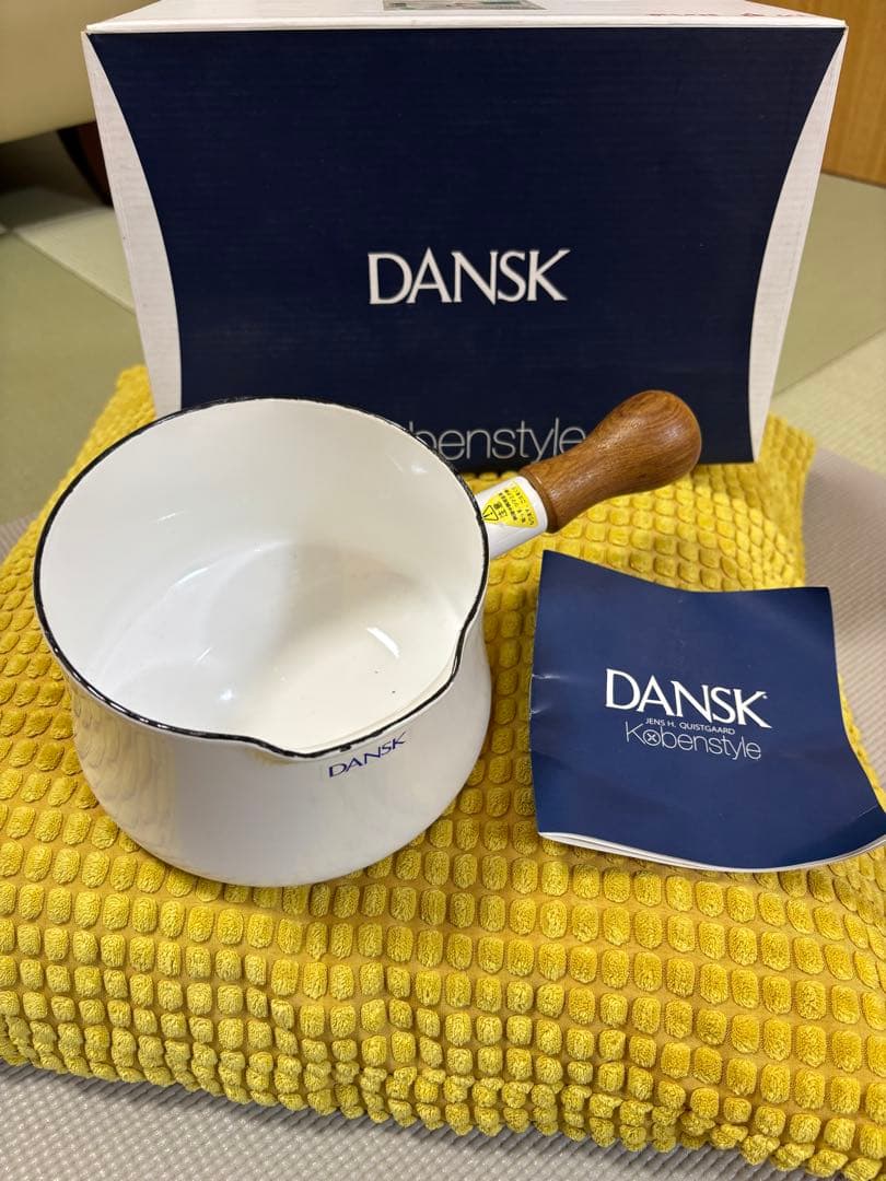 【新品未使用】DANSK ホーロー片手鍋 14cm
