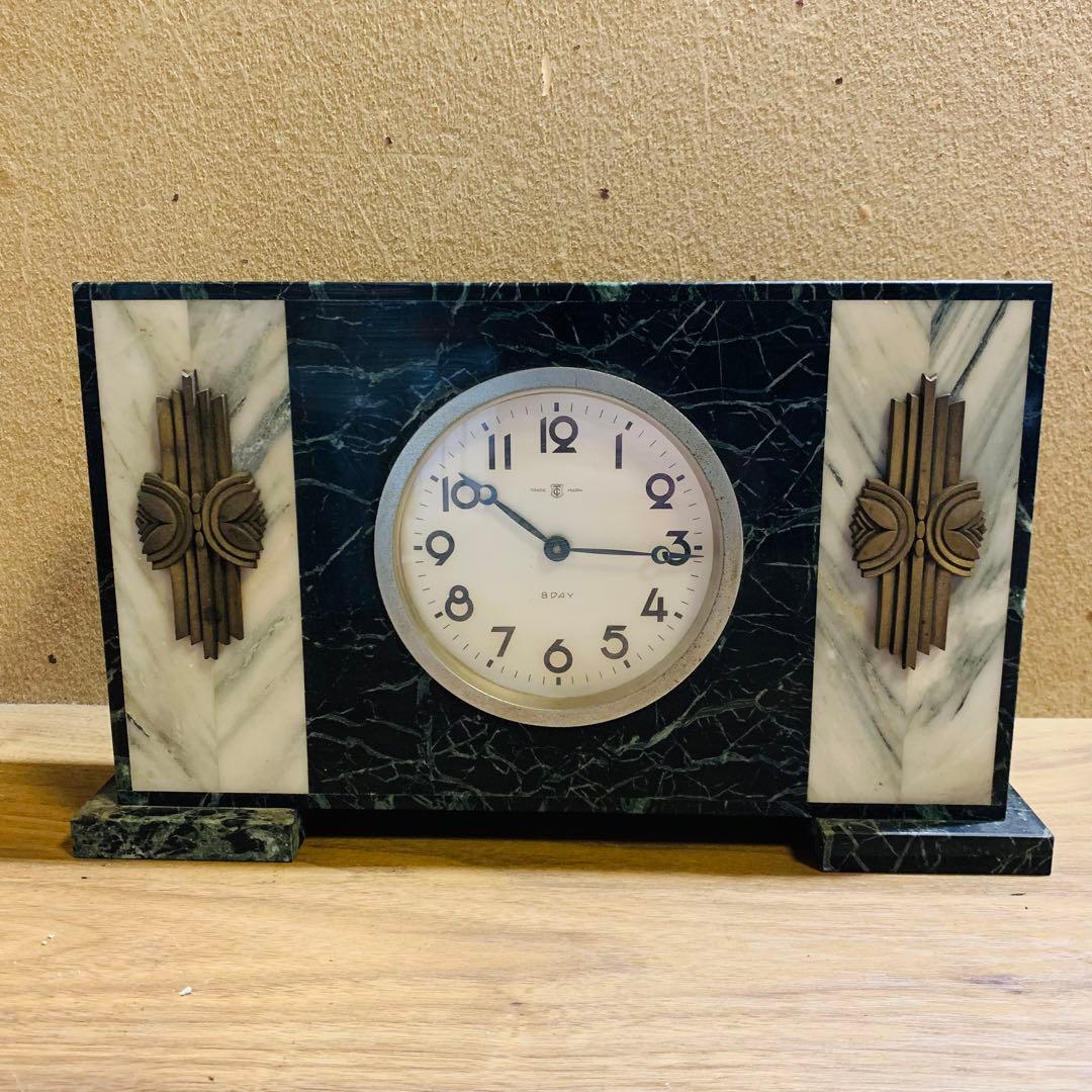 アンティーク 置時計 TRADE MARK 東洋時計 TC ジャンク 大理石