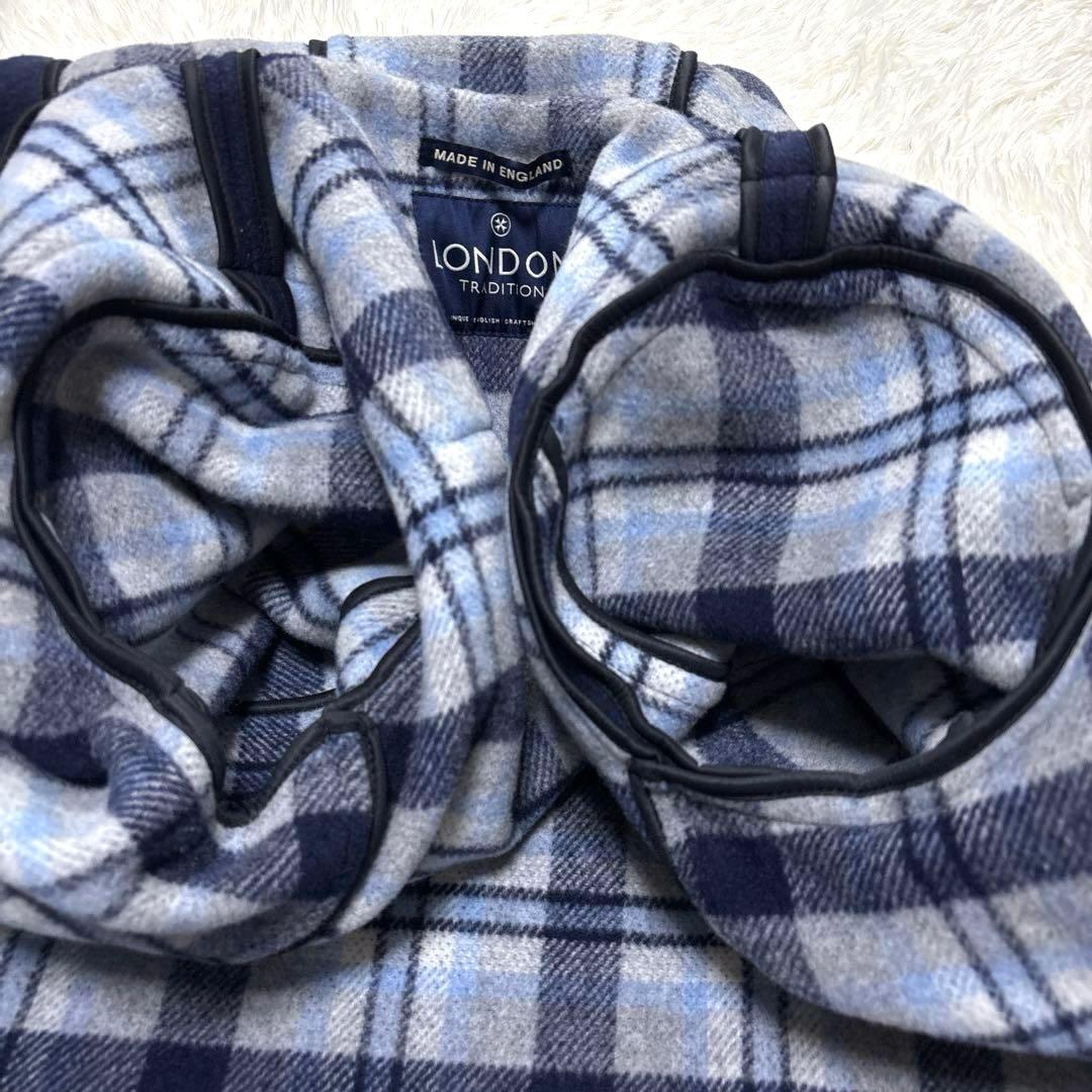 美品 ✨ 現行タグ LONDON TRADITION 英国製 ダッフルコート 紺