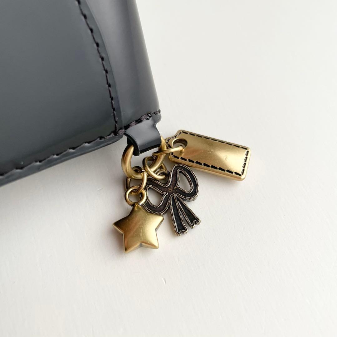 コーチ COACH エッセンシャル カードケース チャーム レザー 新品