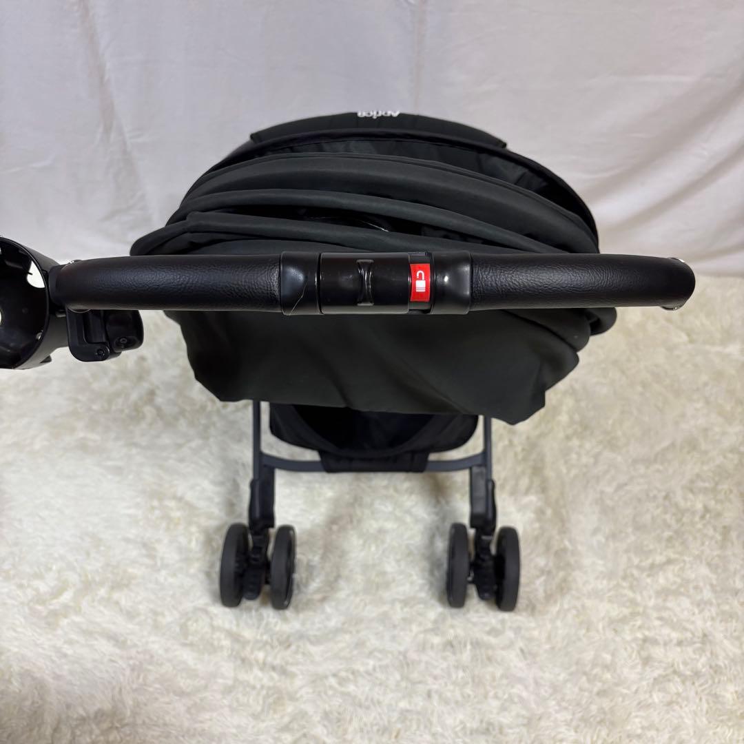 【美品】Aprica ラクーナソファークッション ベビーカー　レザーハンドル