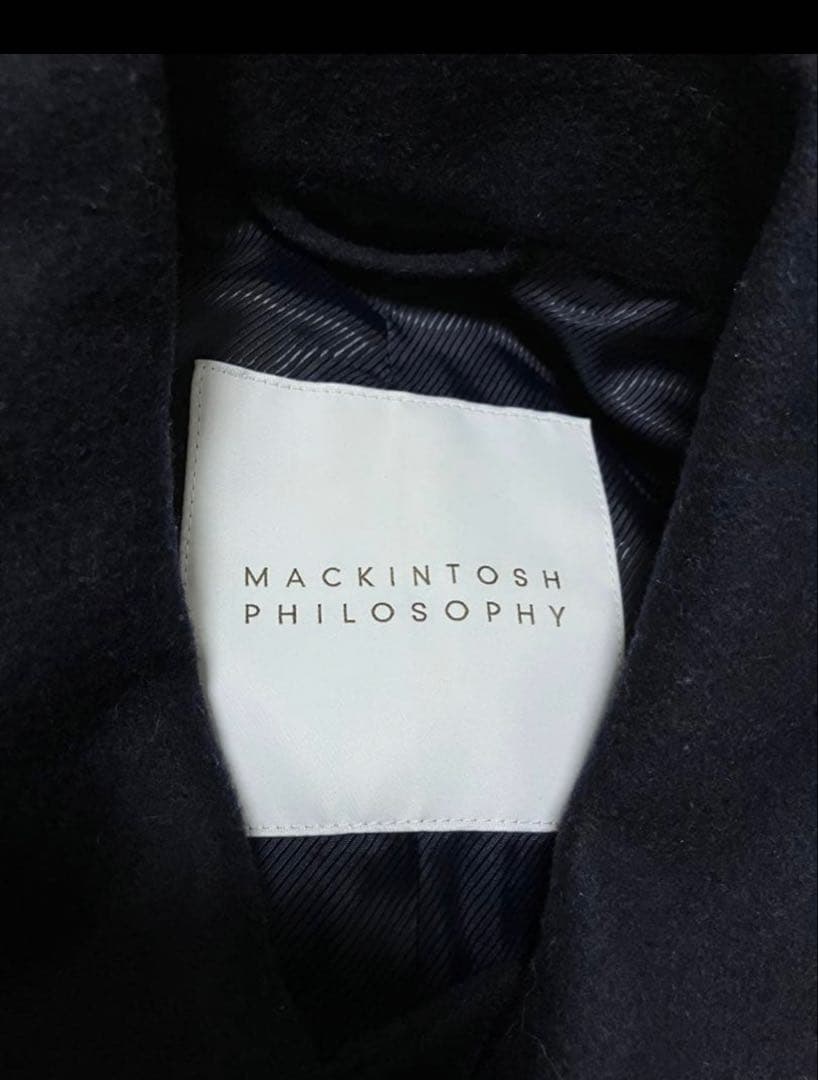 【36】MACKINTOSH PHILOSOPHY カシミヤ　ステンカラーコート
