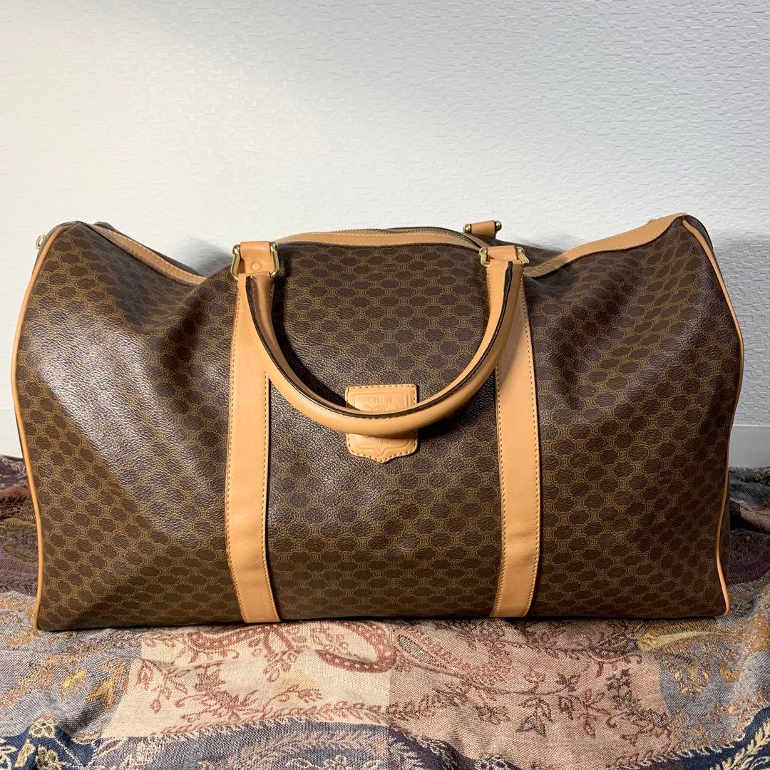 極美品！！CELINE マカダムボストンバッグ　バンドバッグ