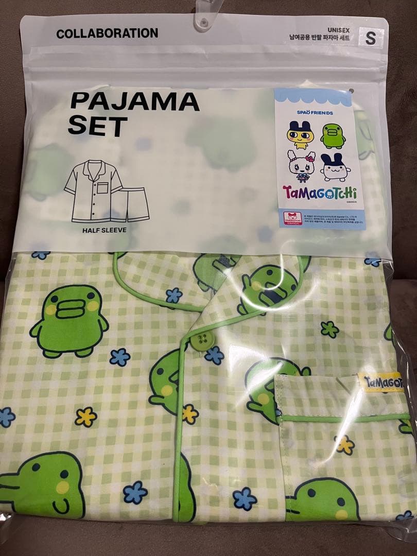 【韓国限定】たまごっち×SPAO パジャマ　くちぱっち　S