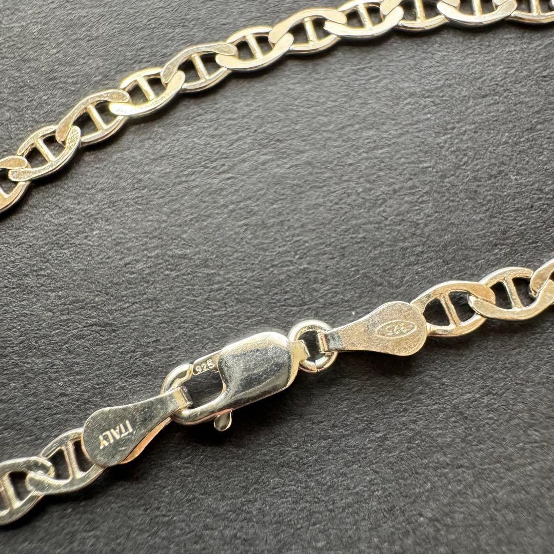 【20㎝ イタリア製】ヴィンテージ アンカーチェーンブレスレット