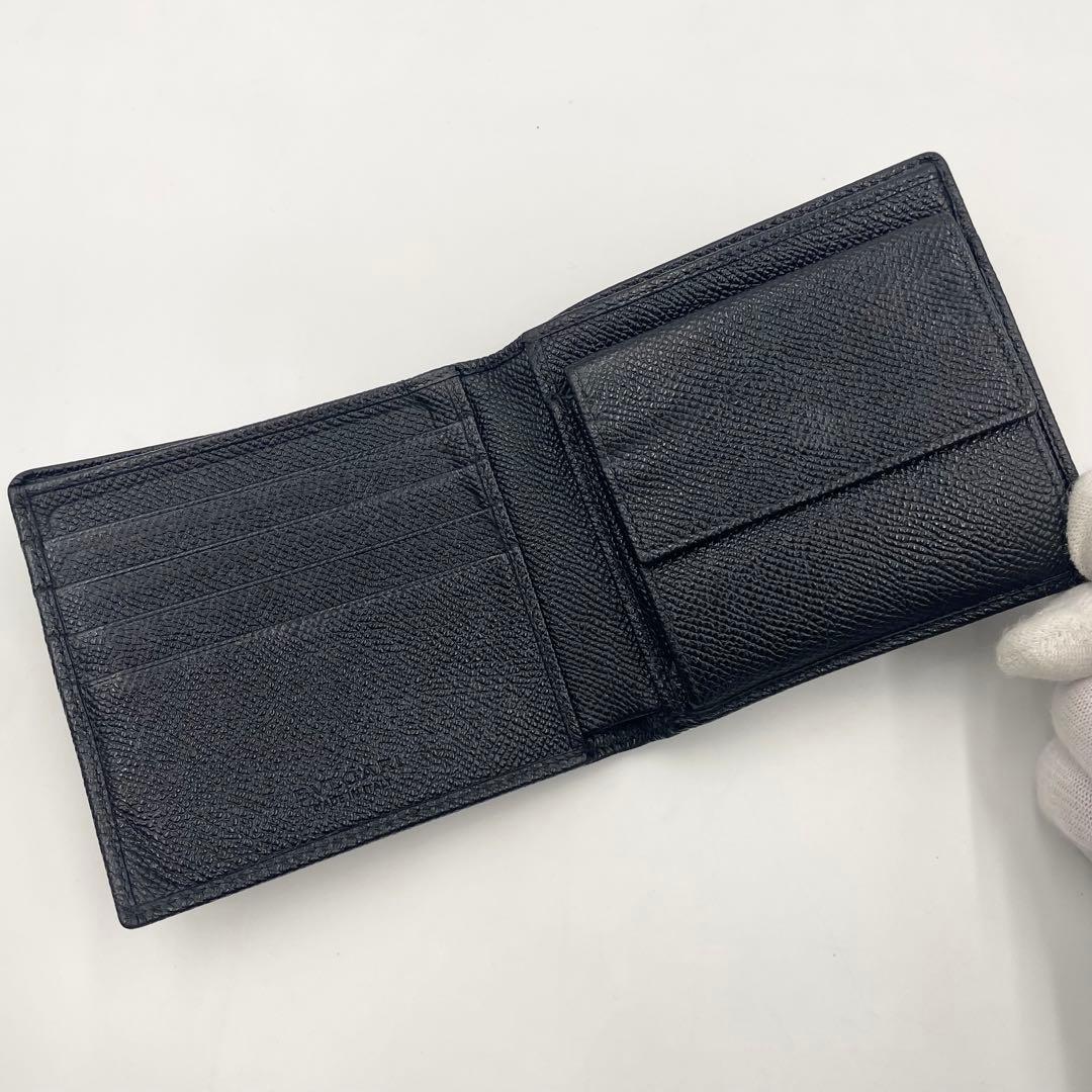 BVLGARI ブルガリ コンパクトウォレット折り財布　　ビーゼロワン ブラック