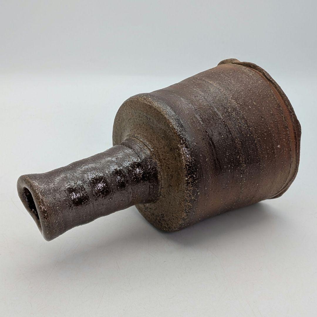 越智龍一 備前焼 花入 用心箱合布 花器 花瓶 フラワーベース 花生 一輪挿し