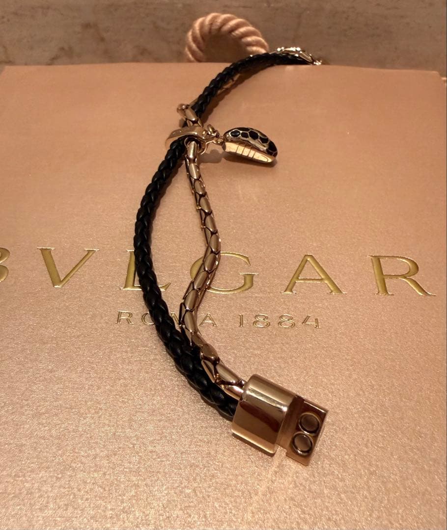 セルペンティ フォーエバー レザーブレスレット