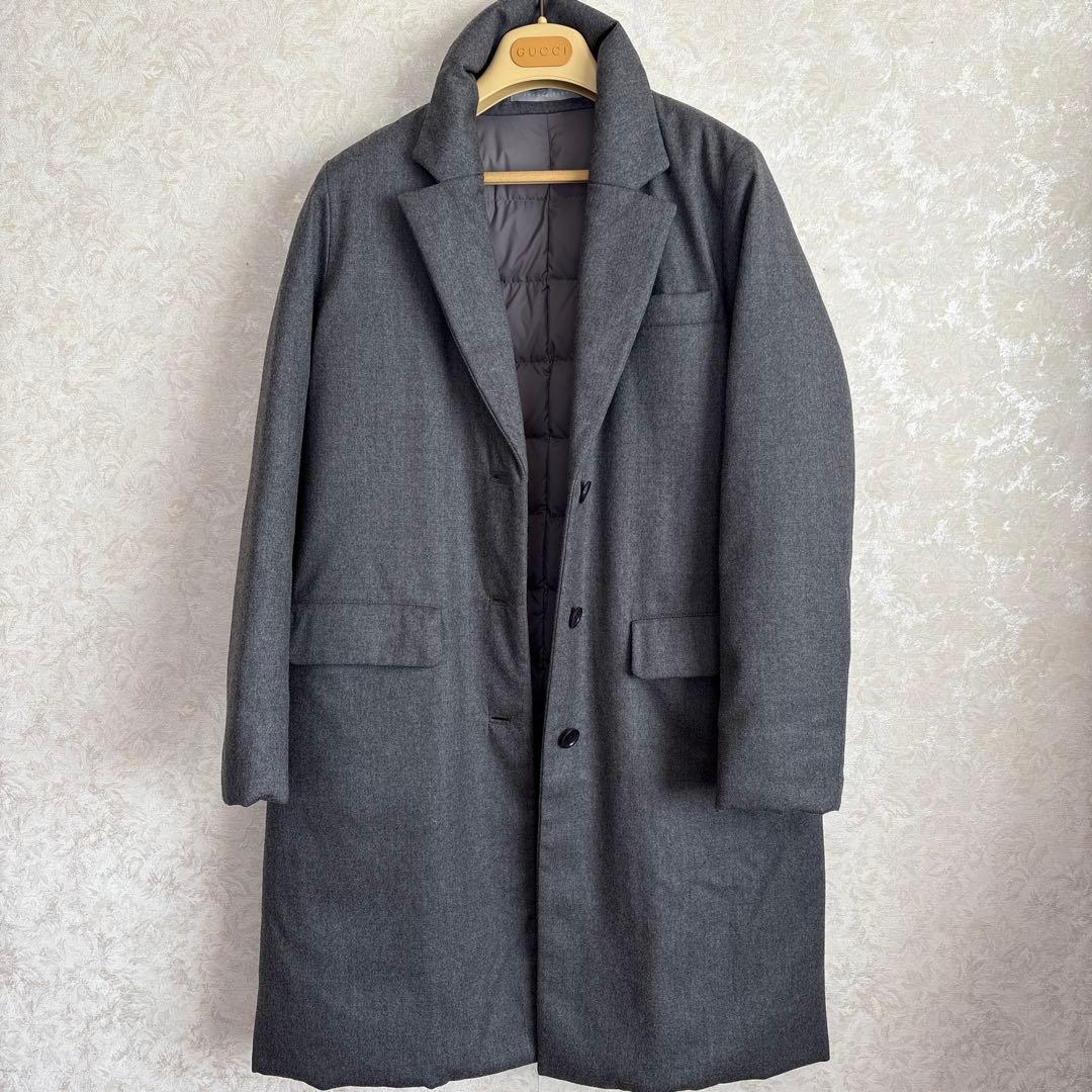 theory luxeセオリーリュクス ダウンチェスターコート40 グレー御専用