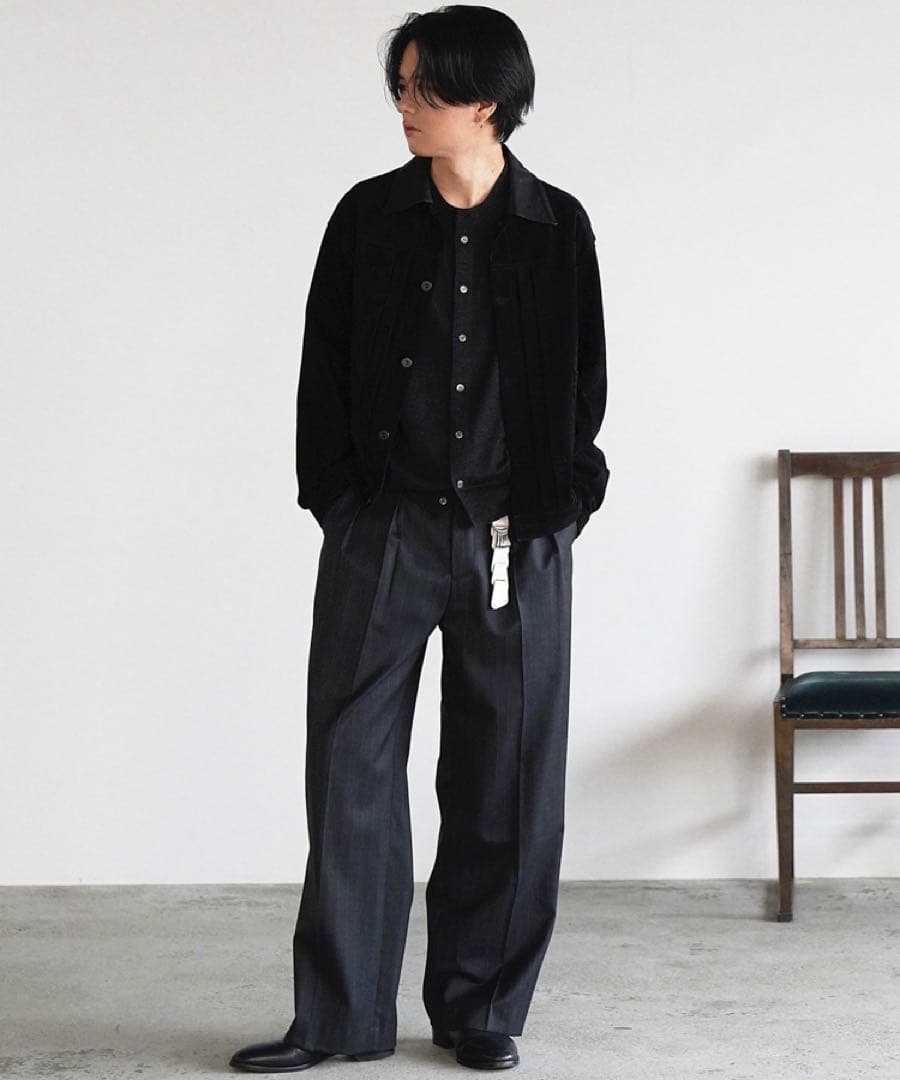 【おーてる】LIDNM W/Si/Ca 18G Crew Cardigan