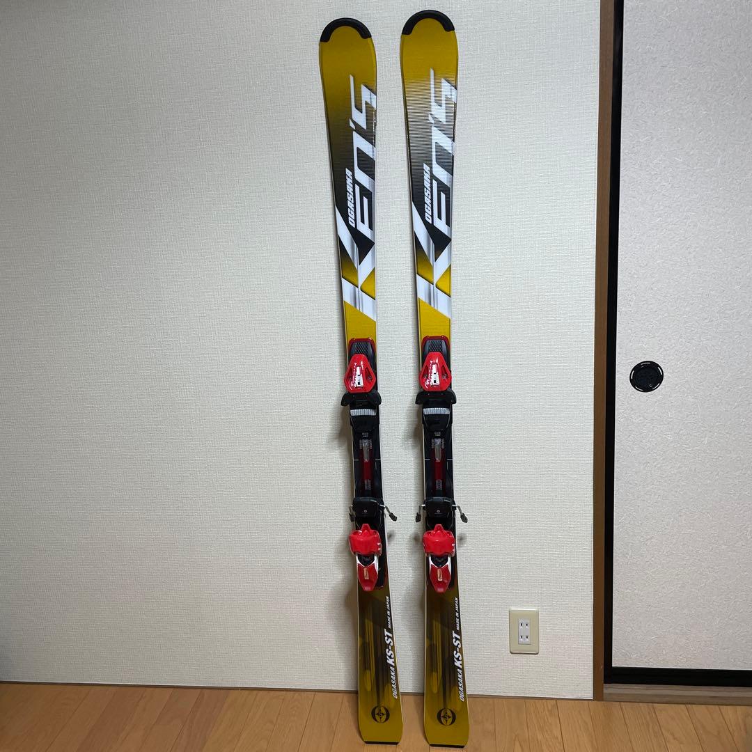 OGASAKA KEO’Sスキー板 ビンディング付き イエロー/ブラック