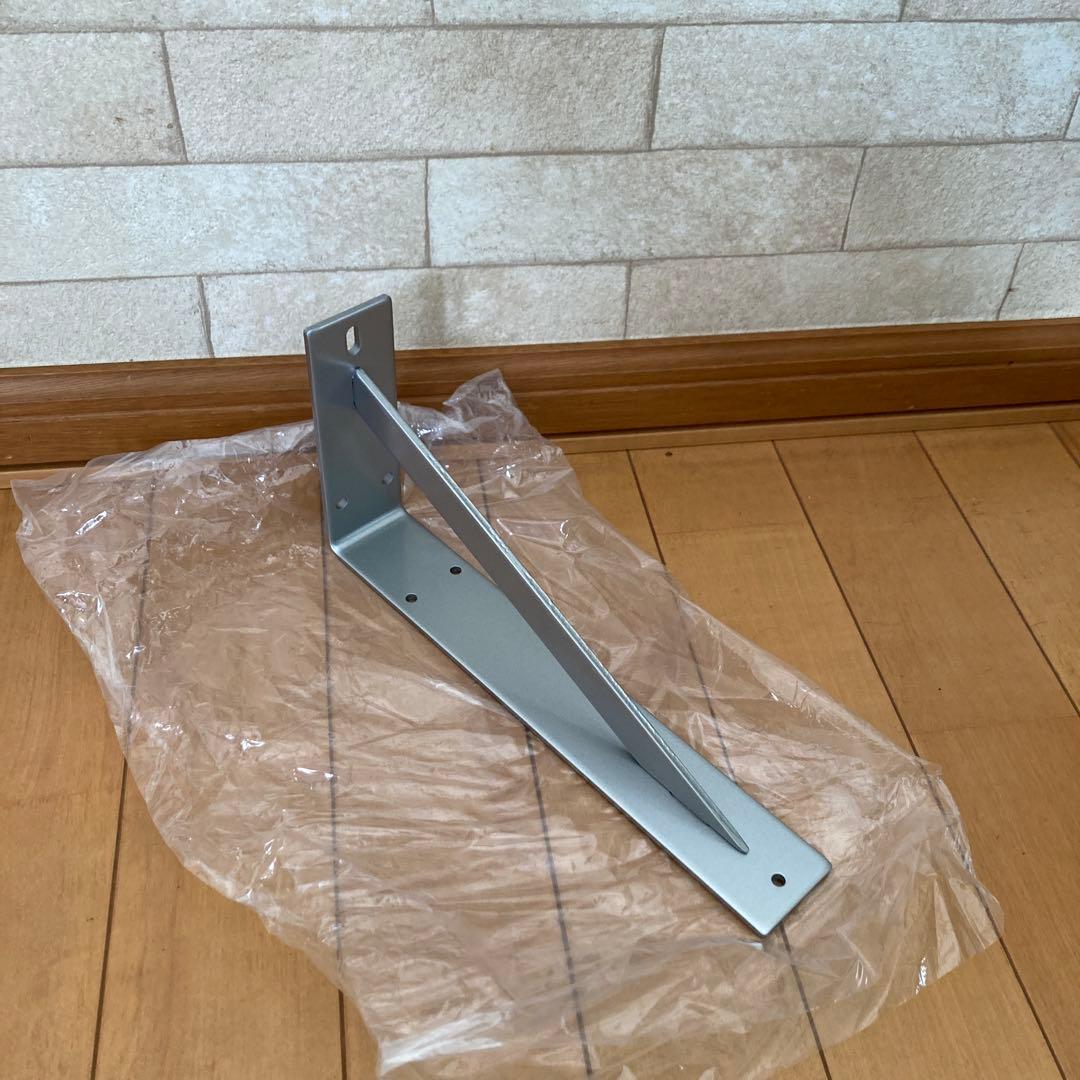 金属製棚受けブラケット シルバー　2個セット
