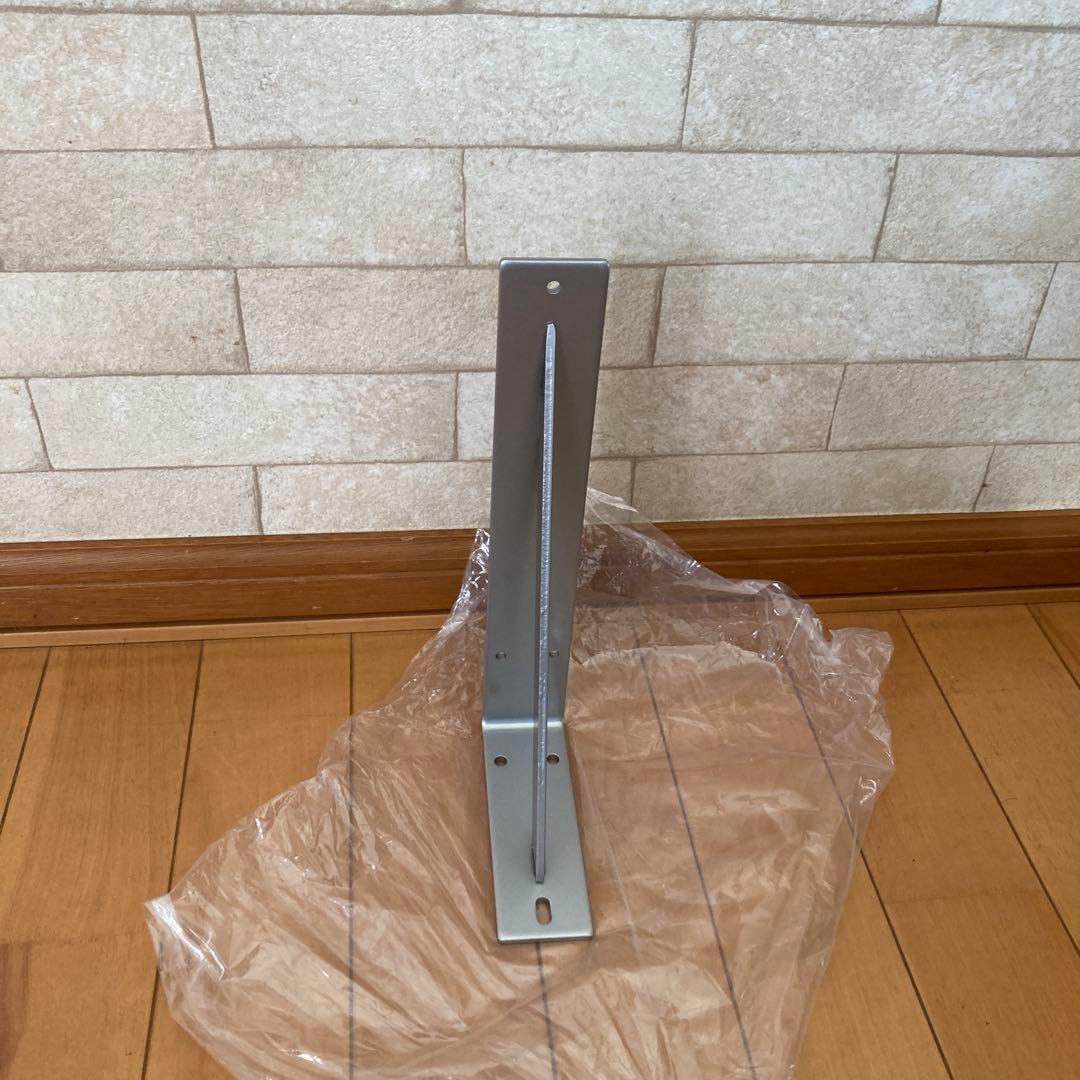 金属製棚受けブラケット シルバー　2個セット