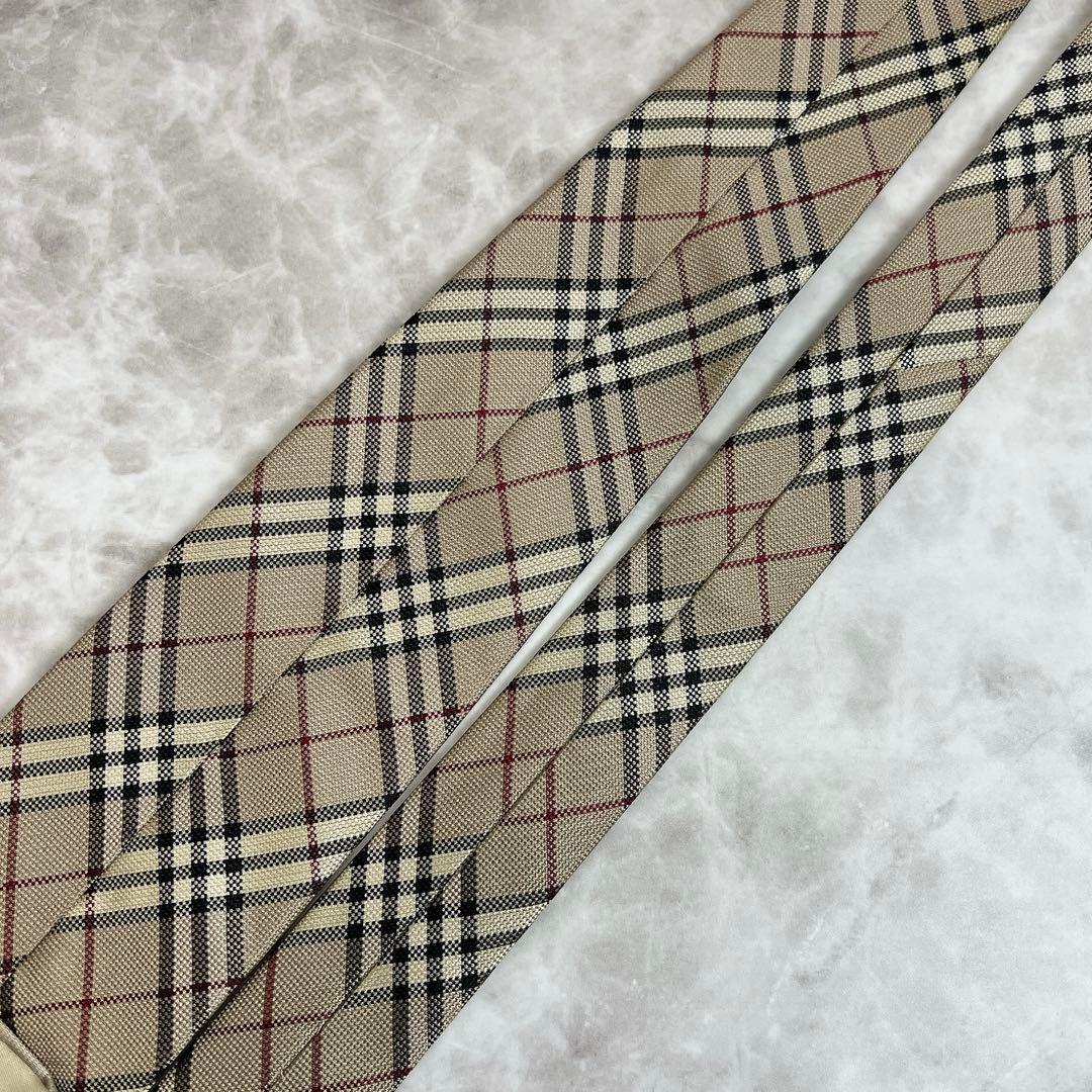 美品✨超人気デザイン✨️バーバリーロンドン ネクタイ ノバチェック ベージュ