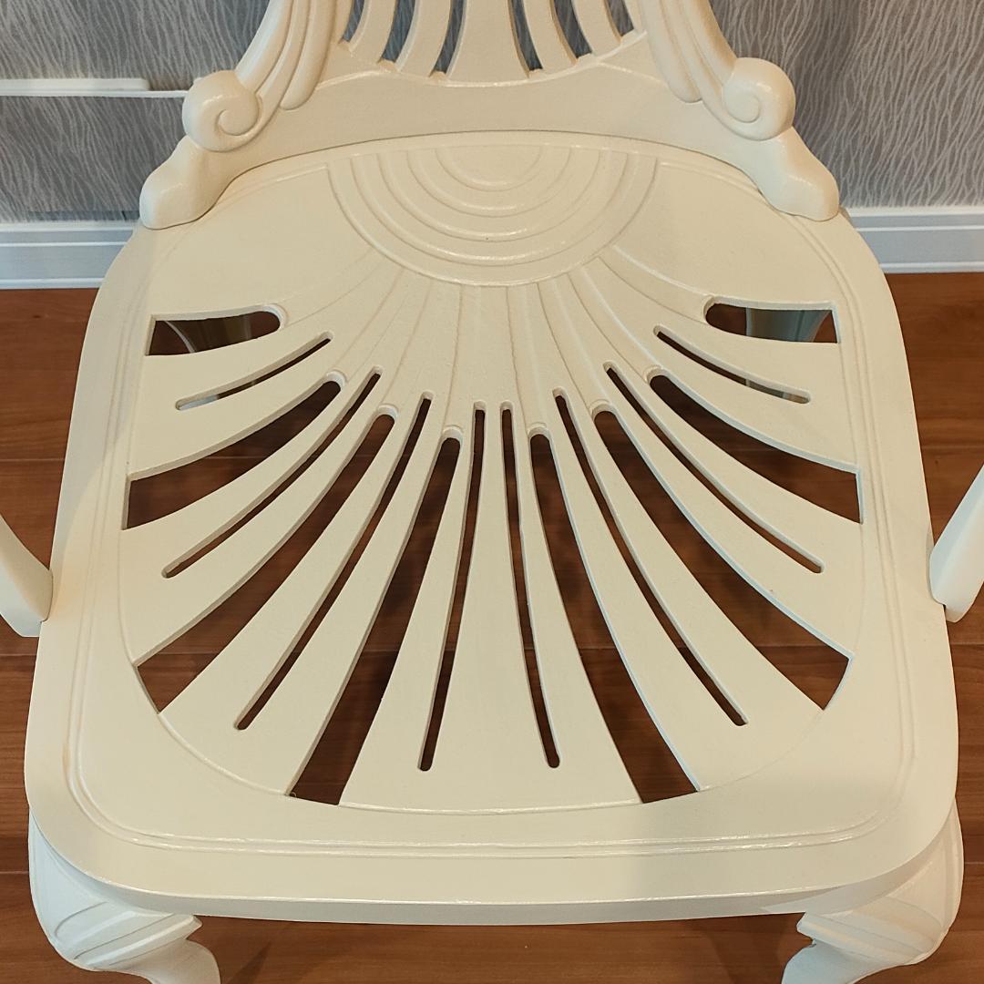 〈未使用〉ヒカリ　アームチェア　シェラトン　鋳物　2脚セット