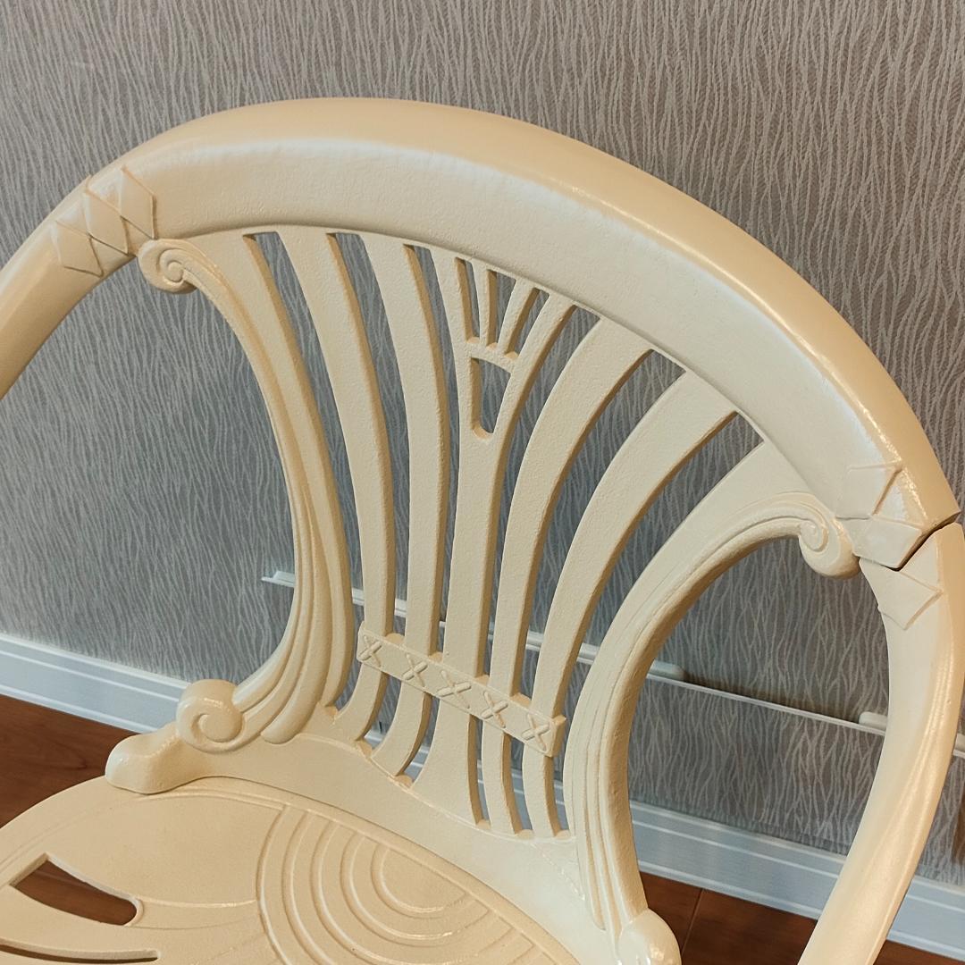 〈未使用〉ヒカリ　アームチェア　シェラトン　鋳物　2脚セット