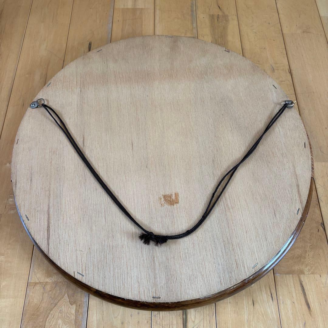 ☆アンティーク☆ビンテージ　ラタン　丸型　籐　鏡　ミラー