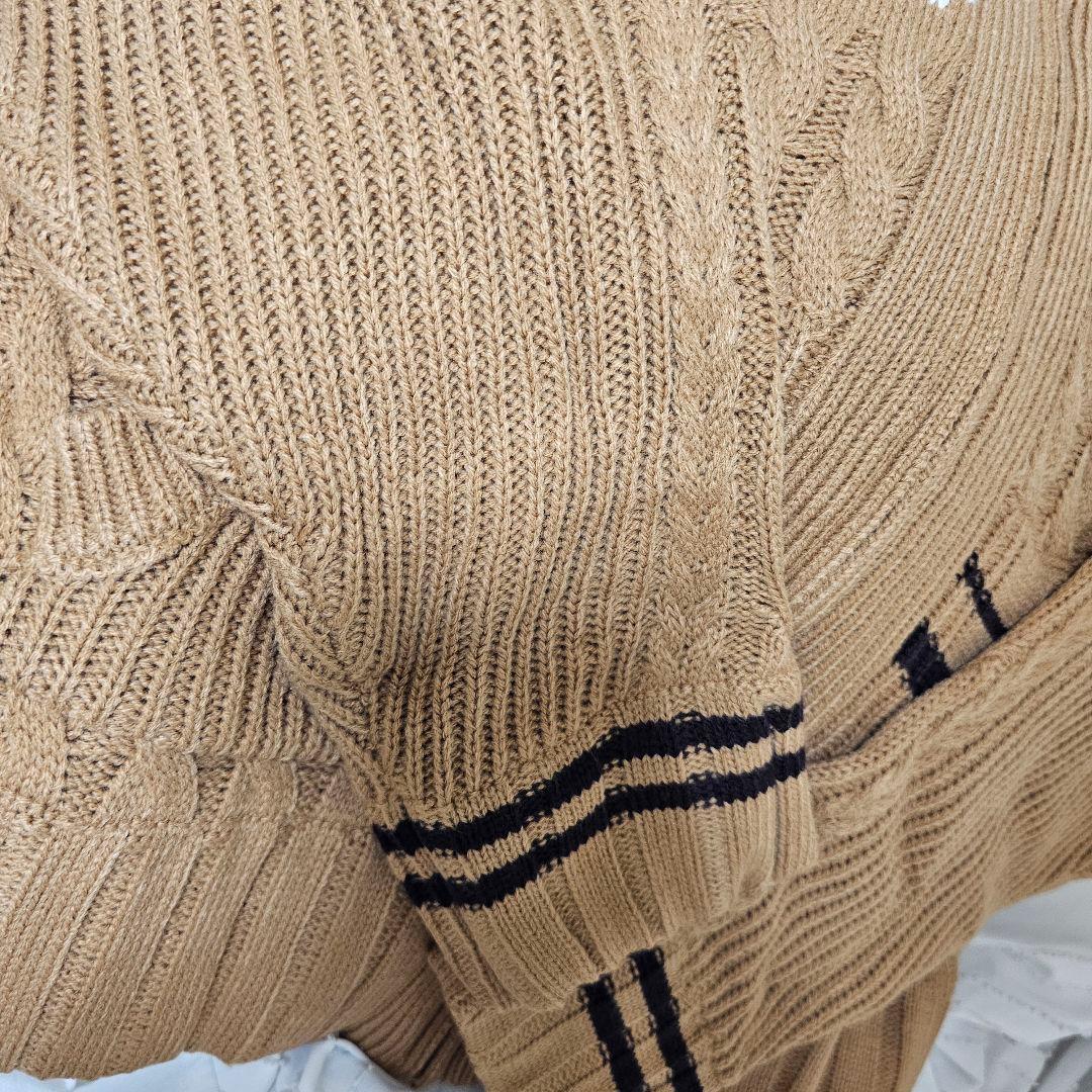 Mary knit cowichan　ブラウン