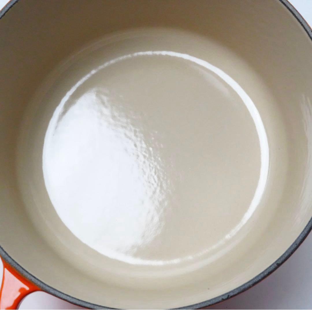 【新品】LE CREUSET　ココット ロンド オレンジ 18cm
