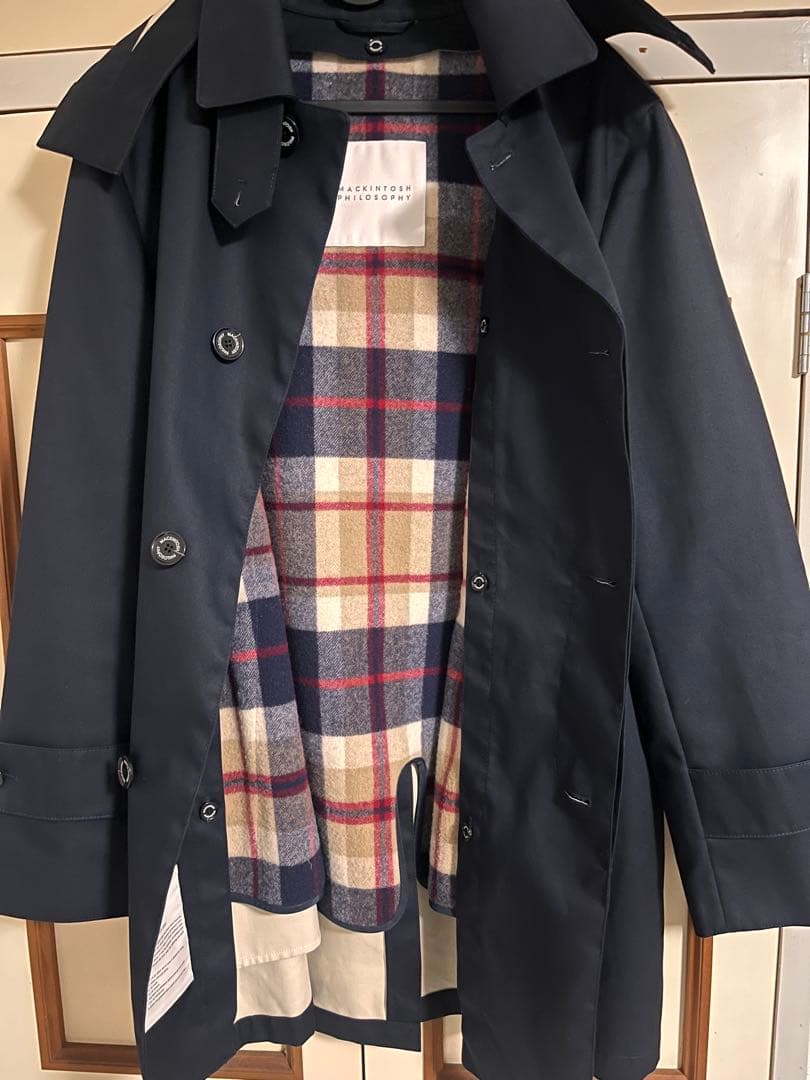 【美品】マッキントッシュフィロソフィー　トレンチコート フード40 ライナー付き