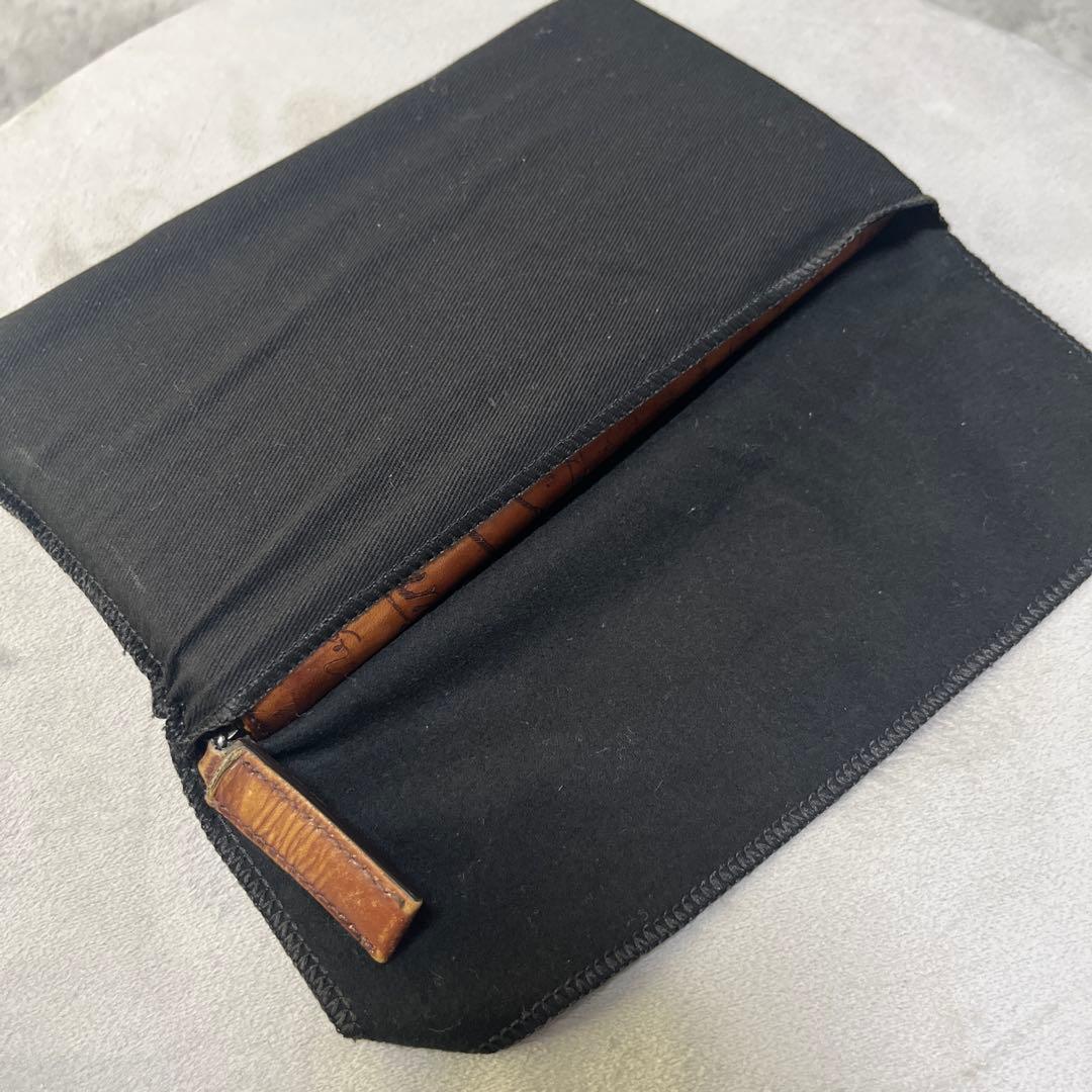 BERLUTI ブラウンレザー長財布