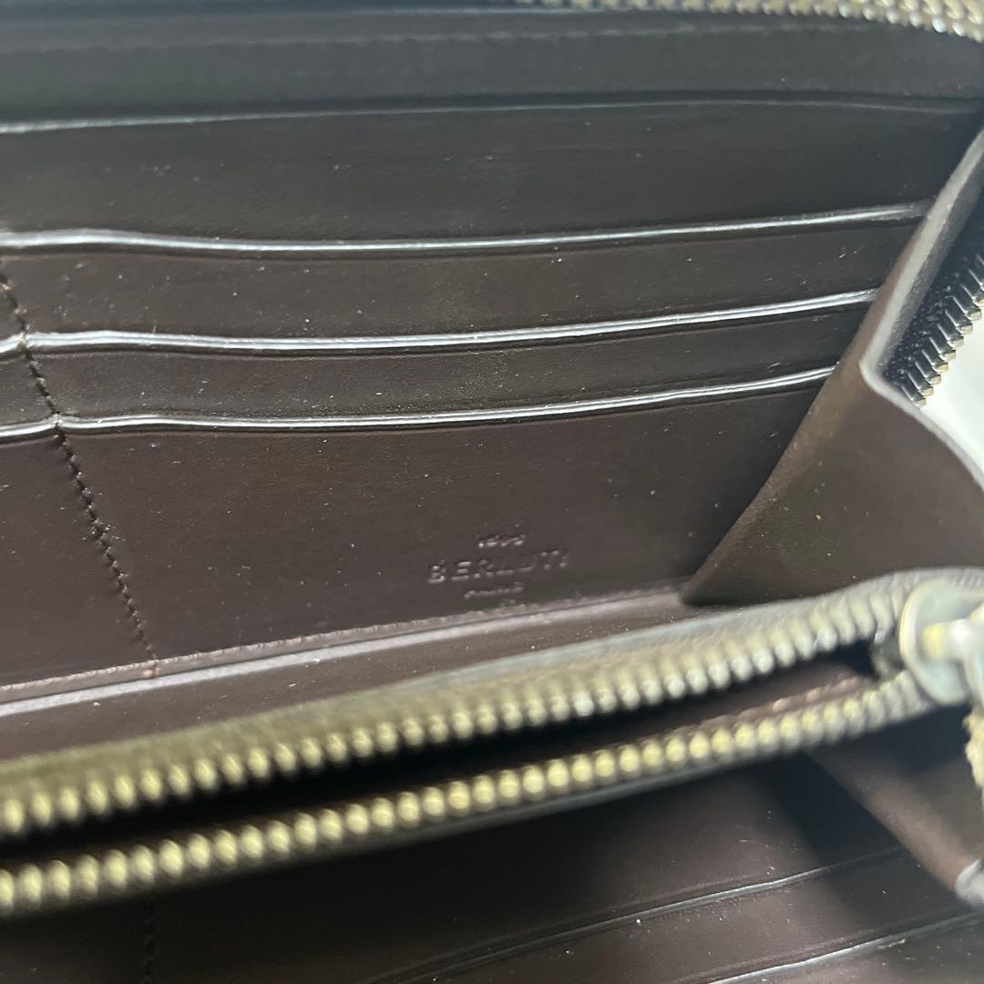 BERLUTI ブラウンレザー長財布
