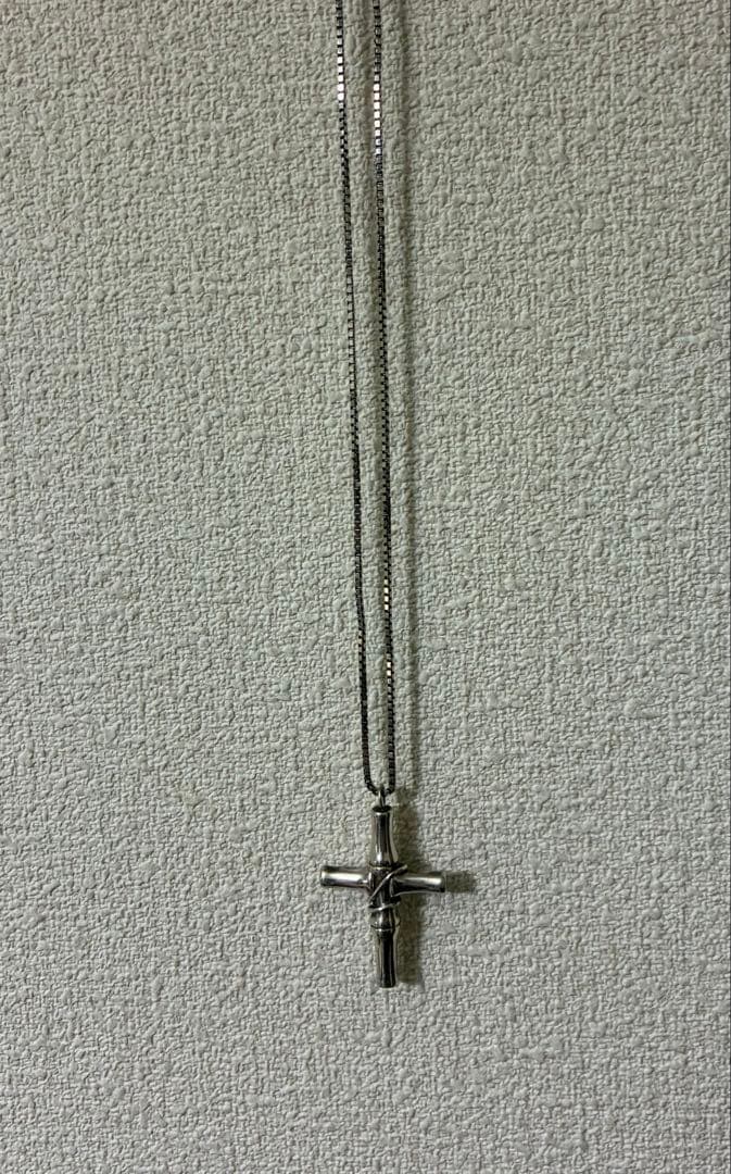 GUCCI グッチ クロスネックレス シルバー チェーンネックレス