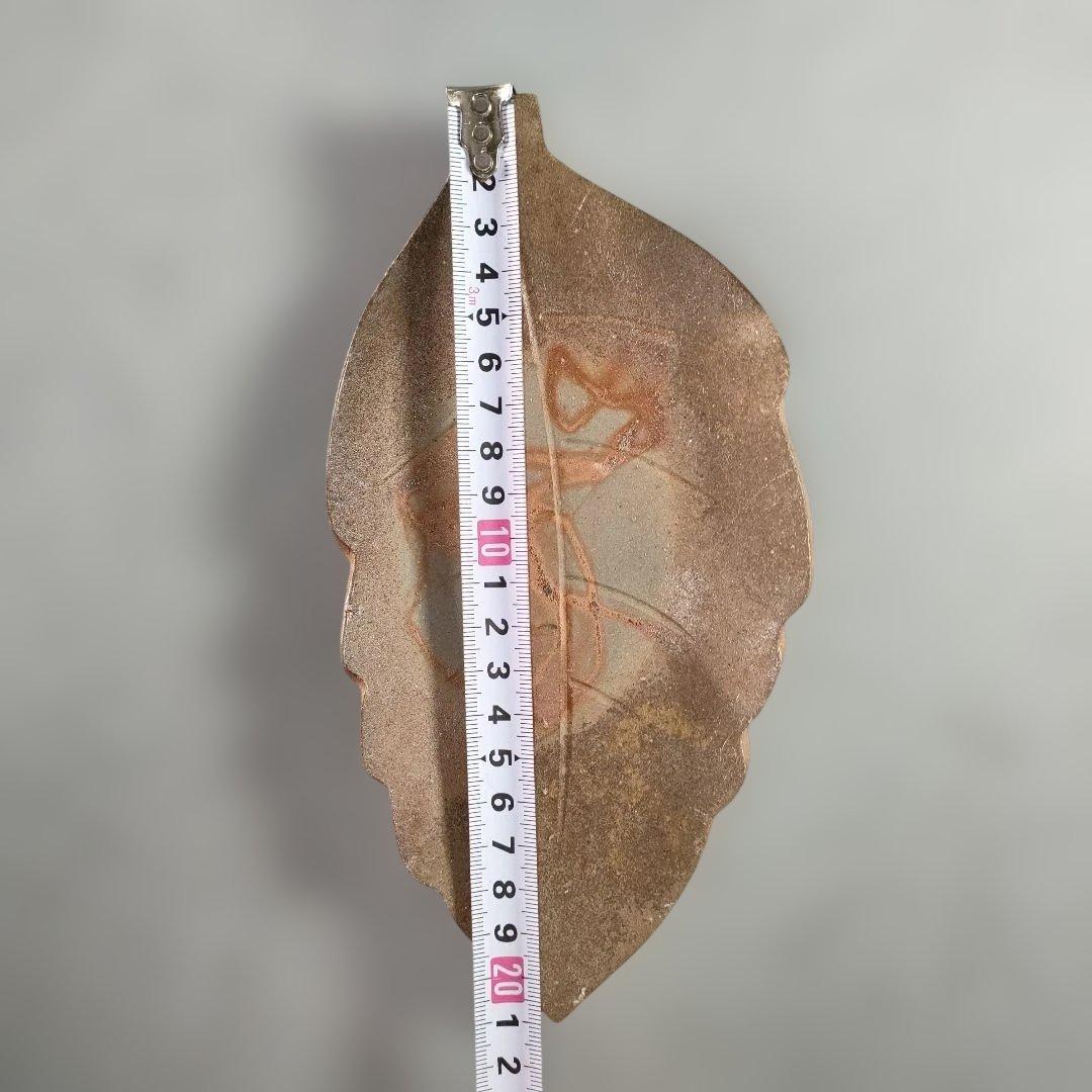 A1342-3/備前焼/閑谷窯/目澤孝 作/備前葉形皿5客/共箱/銘々皿/飾皿/