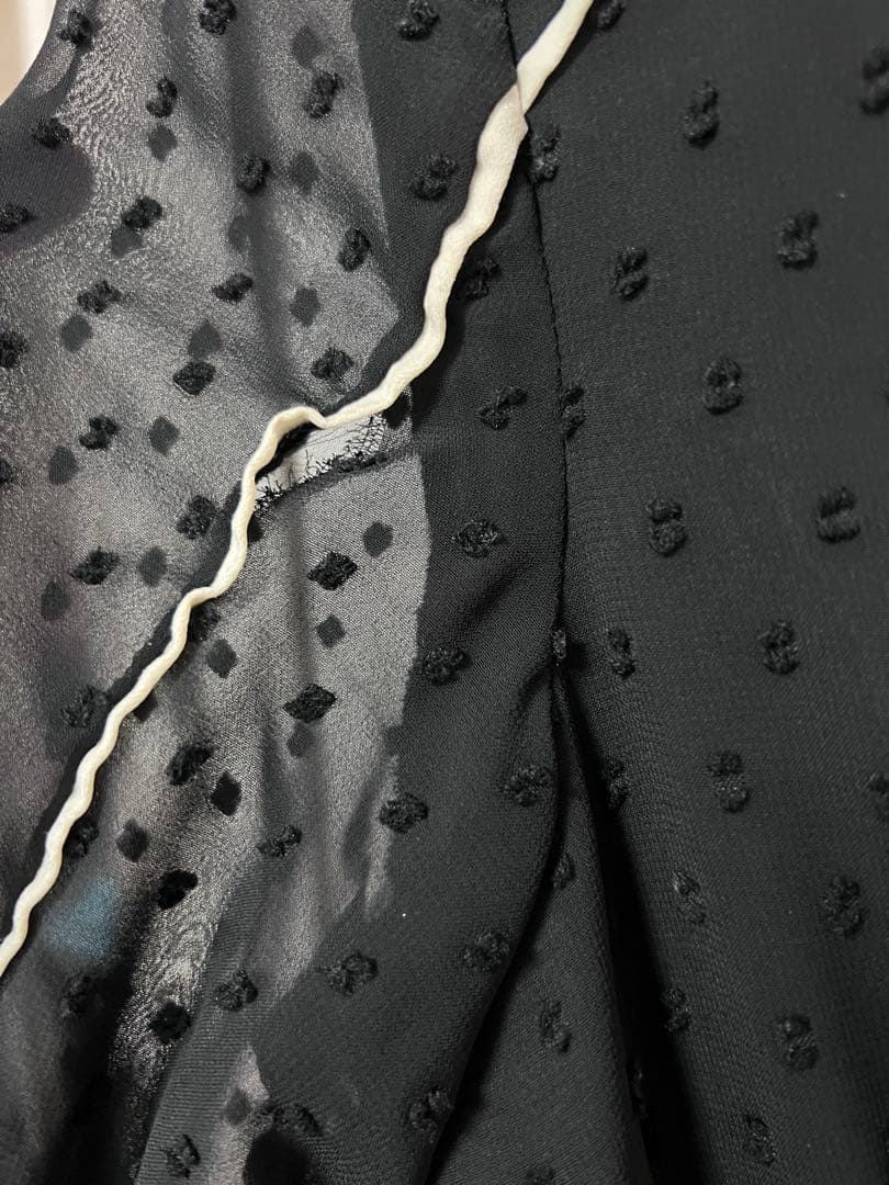 【CLANE】DOT CUT JAQUARD ONE PIECE