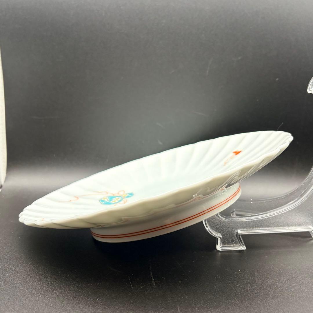 未使用 深川製磁 花ひょうたん ５枚セット 盛皿 中皿 プレート
