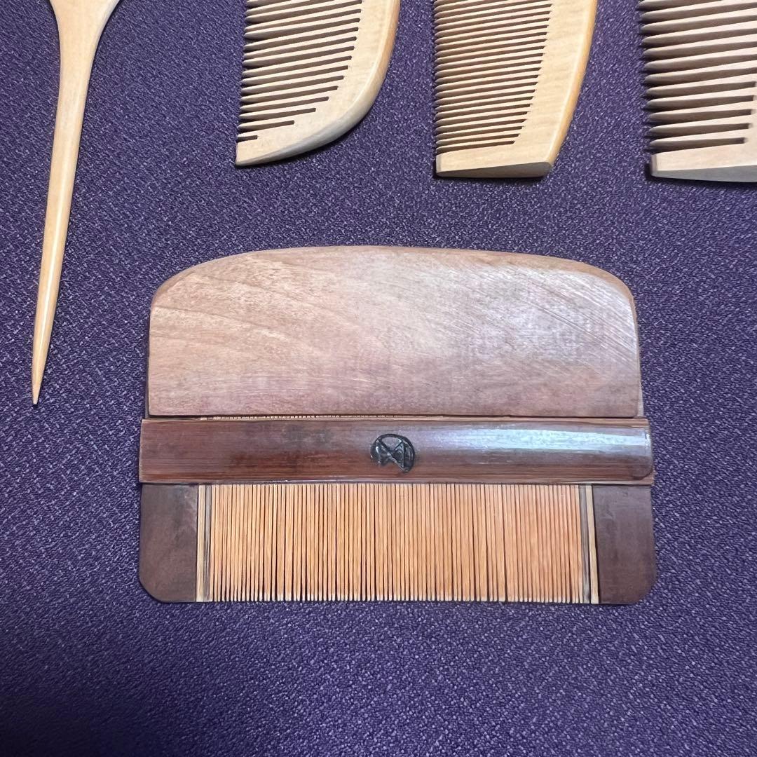 アンティーク　つげ櫛セット7種類　日本髪　結髪用