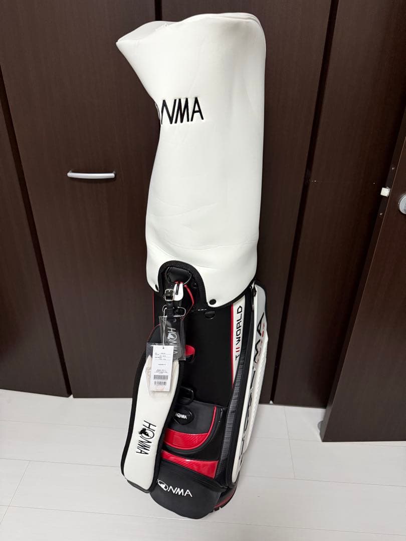 HONMA TW1757 キャディバッグ ホワイト/レッド