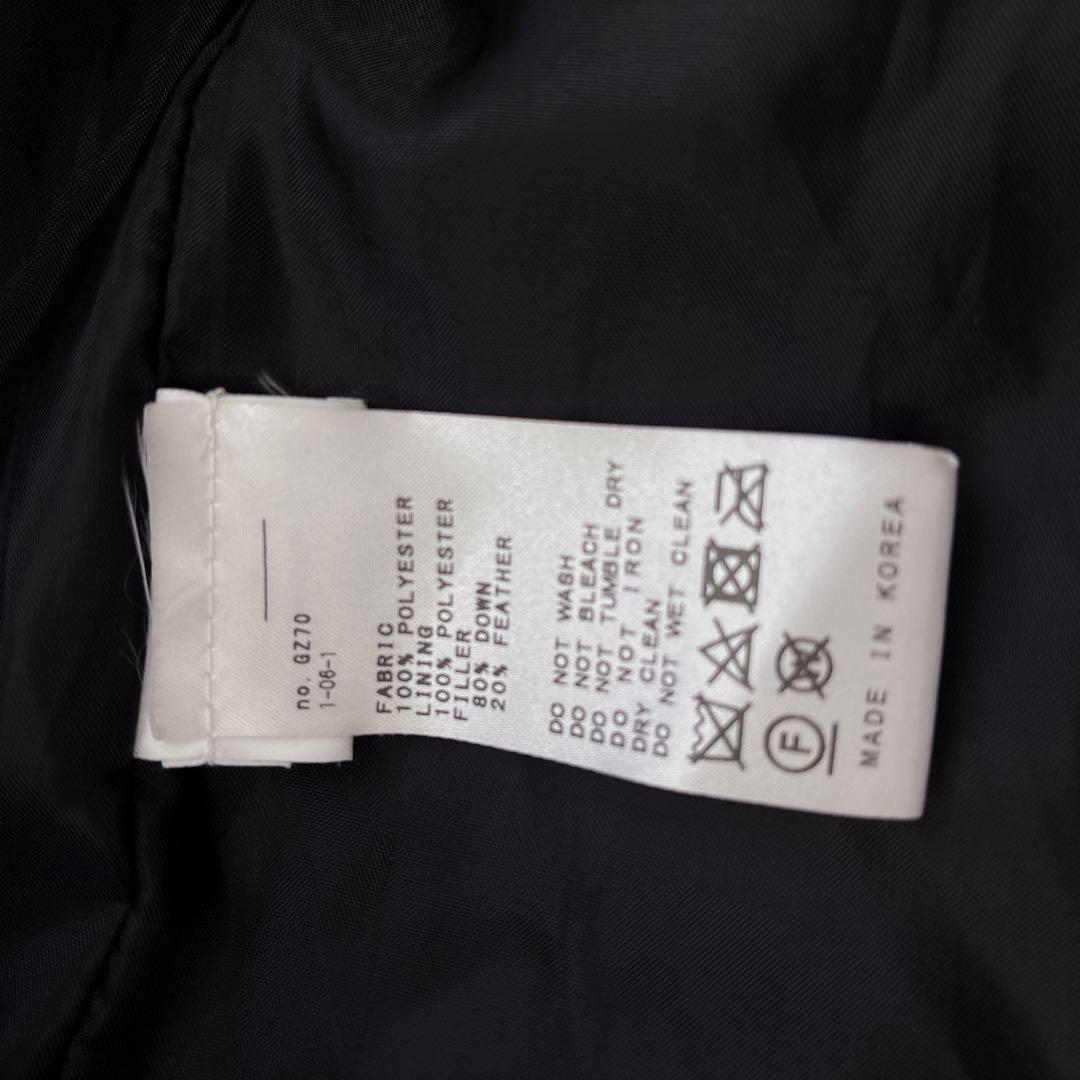 【大人気】NEARbyME ニアバイミー　オーバーサイズ ダウンベスト　ブラック