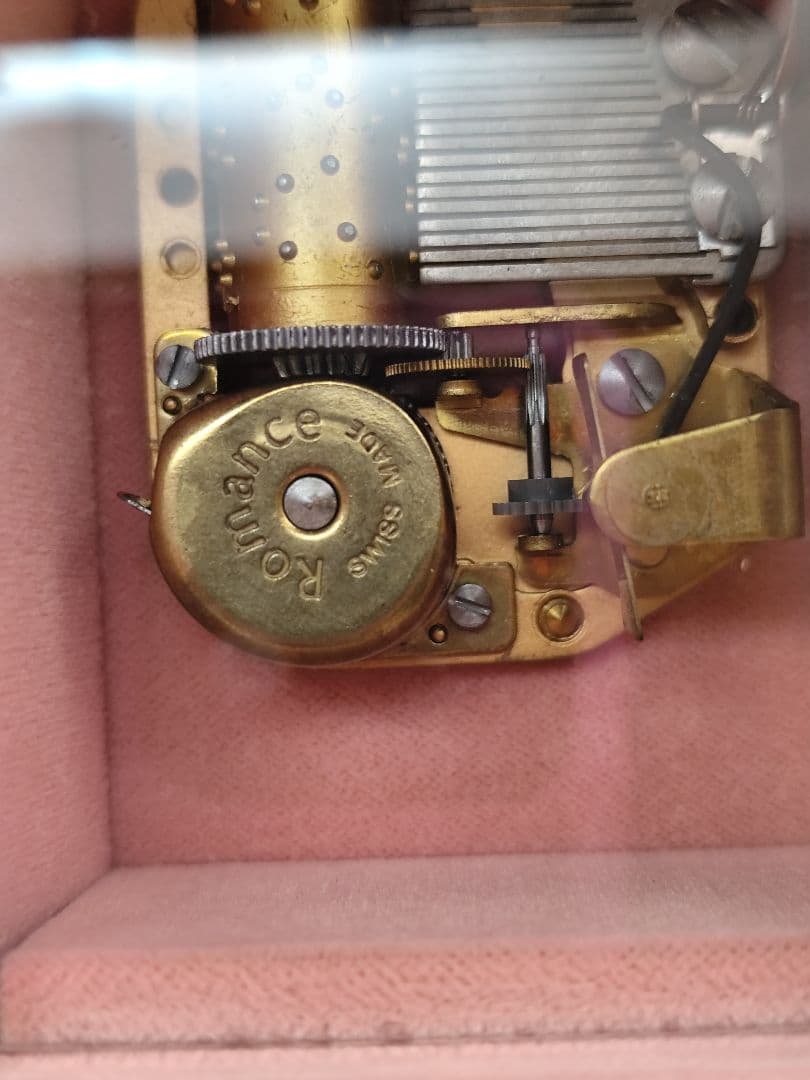 スイス オルゴール REUGE社製 18弁 ジュエリーボックス 木製 象嵌