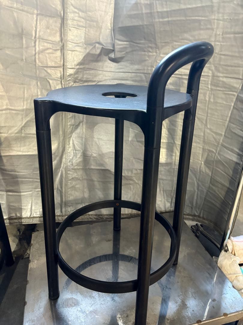 ①希少　Kartell カルテル カウンターチェア　80's? イタリア　円形