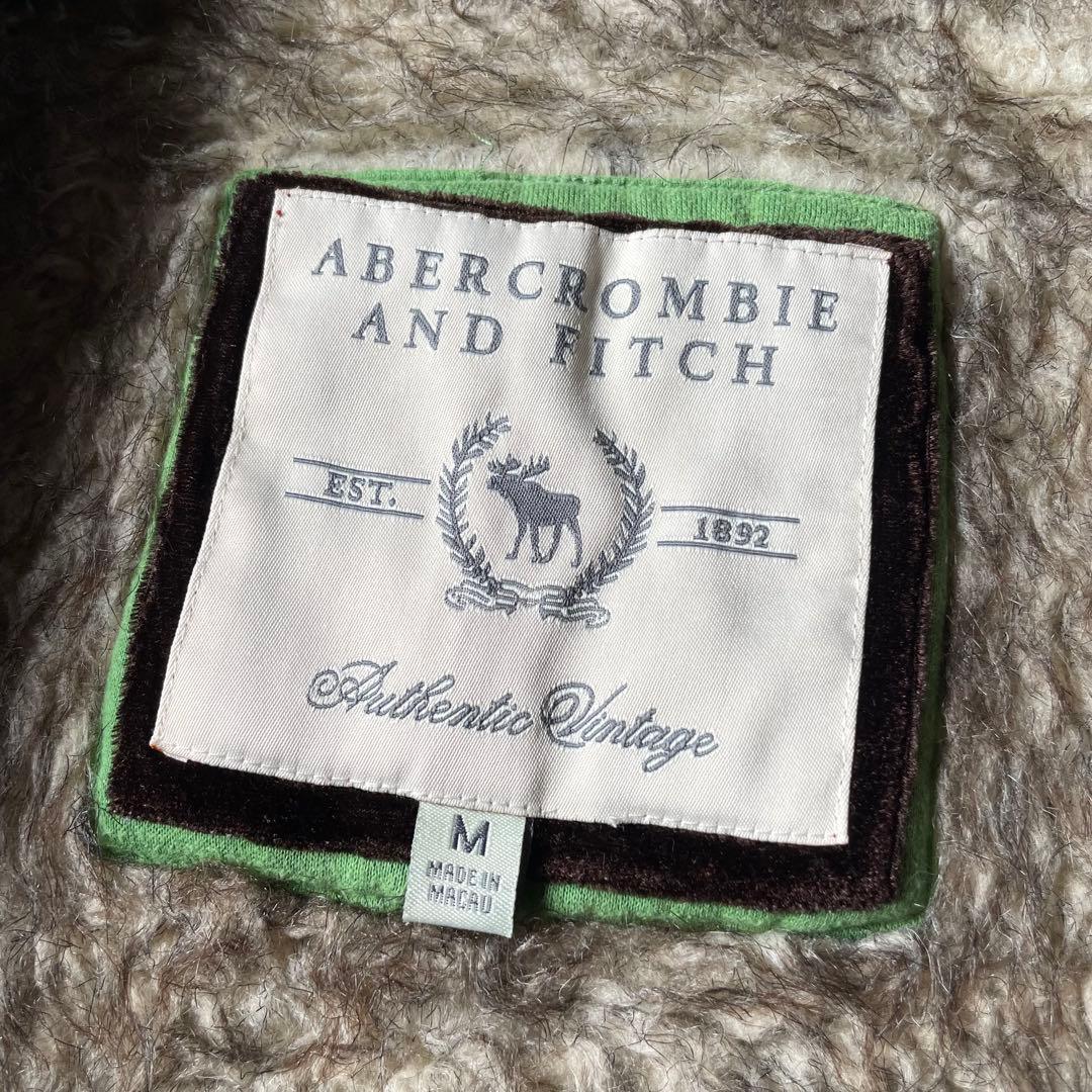 トップス 00s A&F fur double zip up hoodie archive