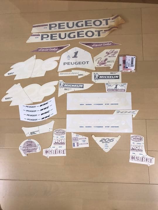 プジョー　スピードファイト2 WRC 純正カッティングシール