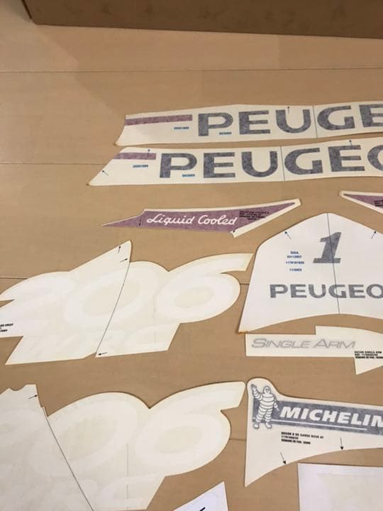 プジョー　スピードファイト2 WRC 純正カッティングシール