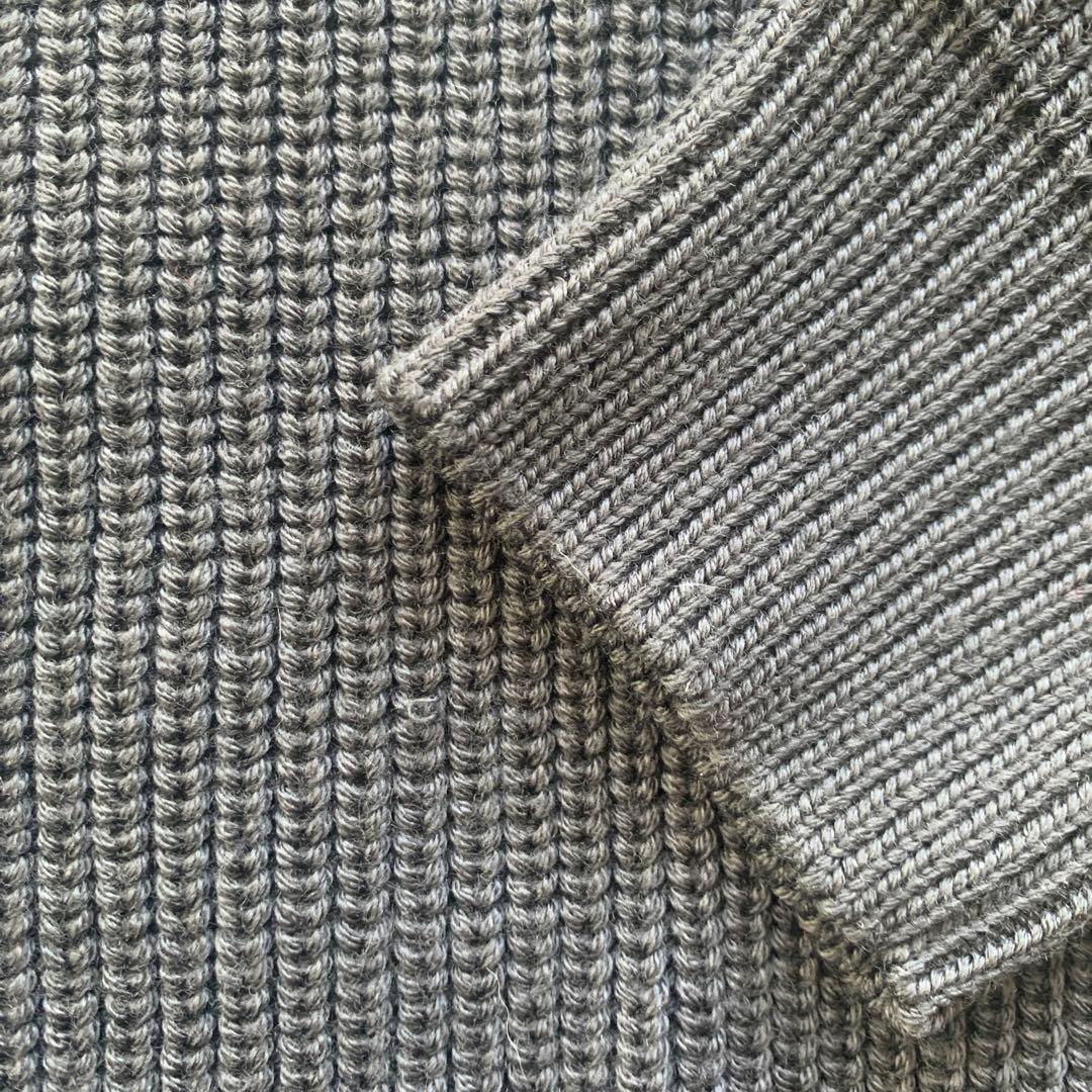 BATONER ニットカーディガン チャコールグレー