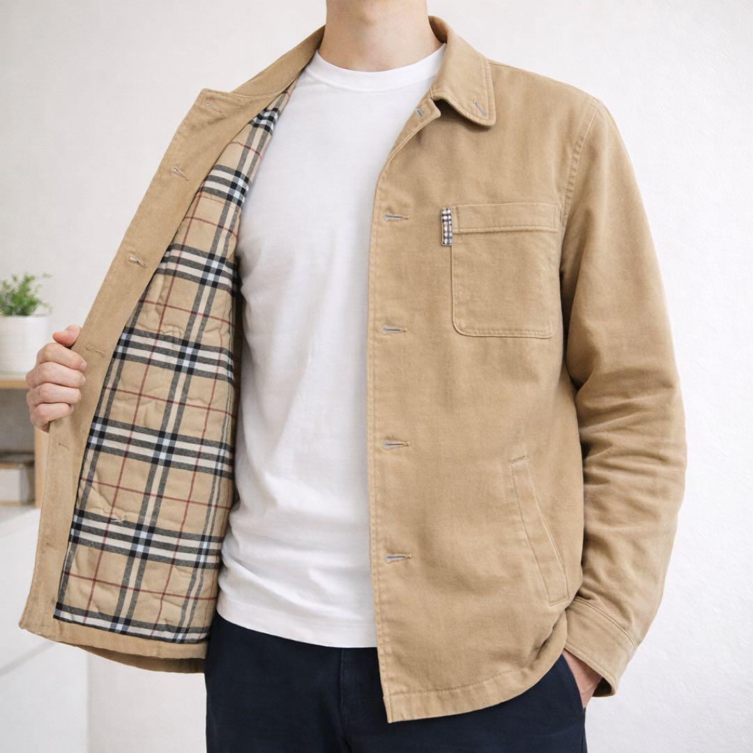 BURBERRY LONDON キルティング裏地 ジャケット 綿 M ベージュ