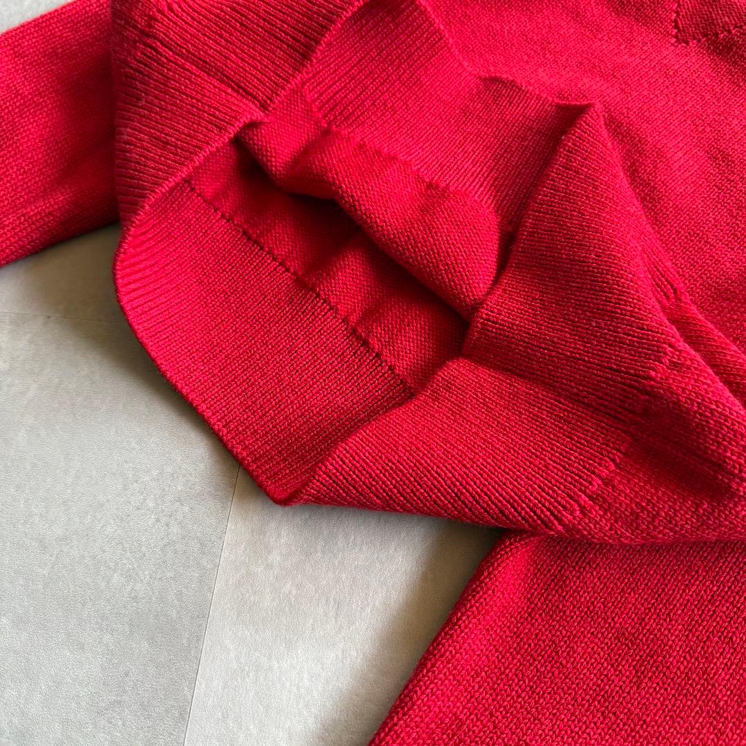 【美品✨】NKNIT ♡ jacquard KNIT ハート ニット レッド