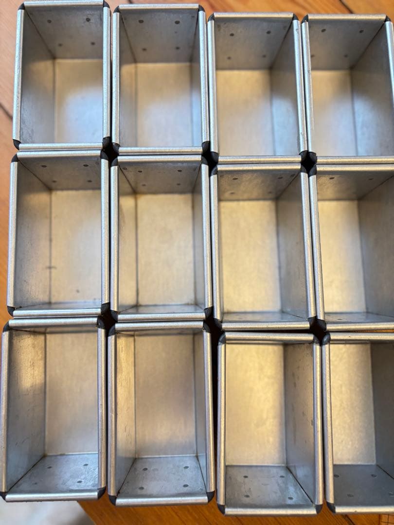 【匿名送料無料】ミニ角食型　食パン型　12個