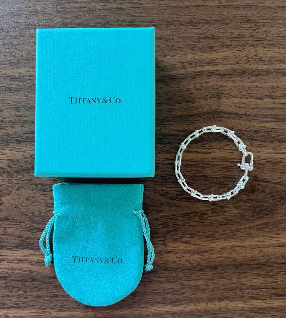 極美品　ティファニー　ハードウェア　ブレスレット スモールリンク　TIFFANY
