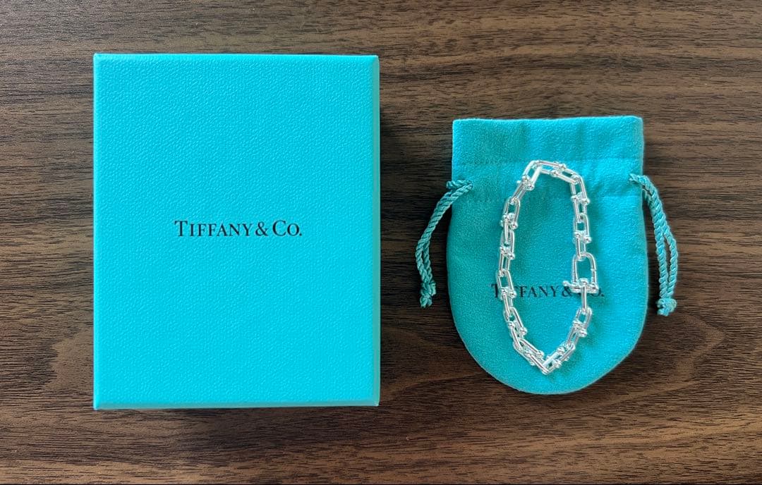 極美品　ティファニー　ハードウェア　ブレスレット スモールリンク　TIFFANY