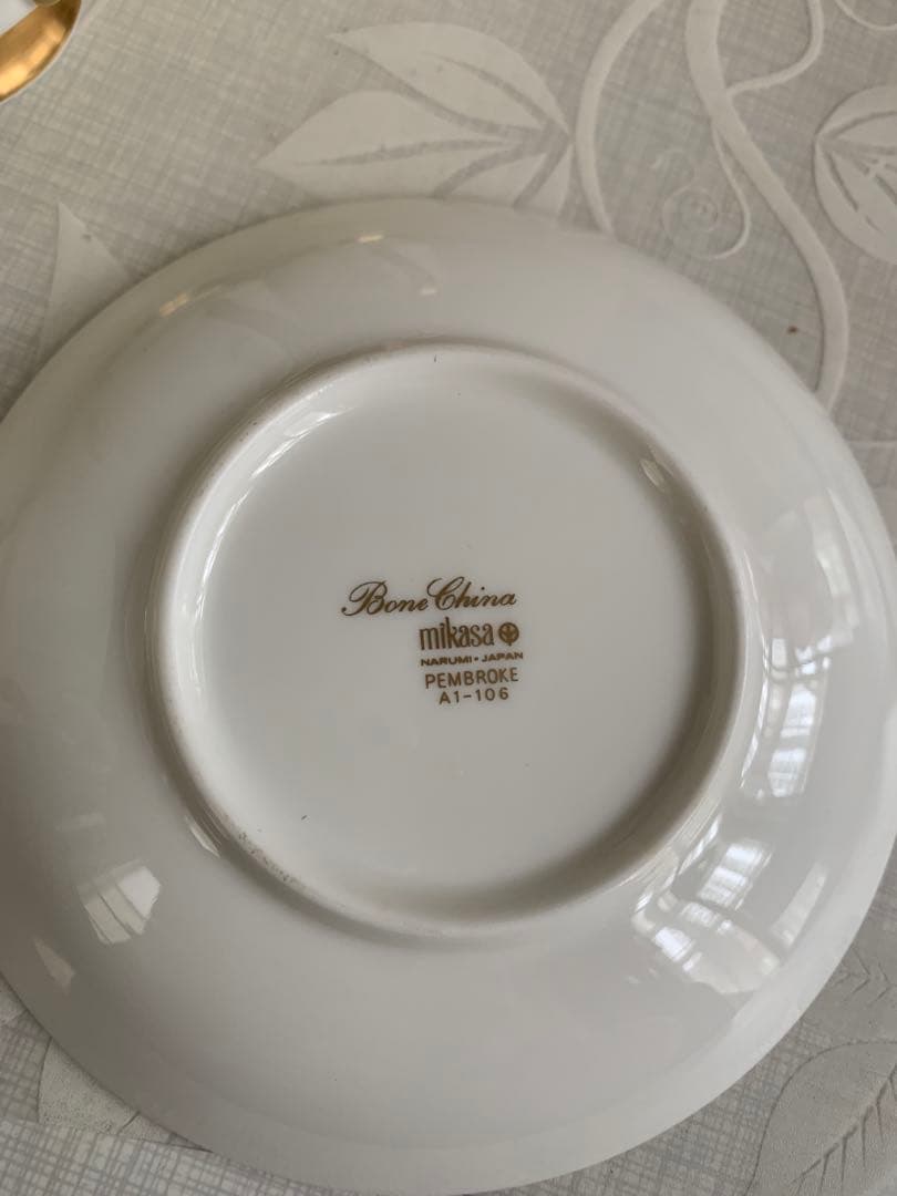 ボーンチャイナ　MIKASA カップ　フルーツ皿　6客セット　新品未使用　レア