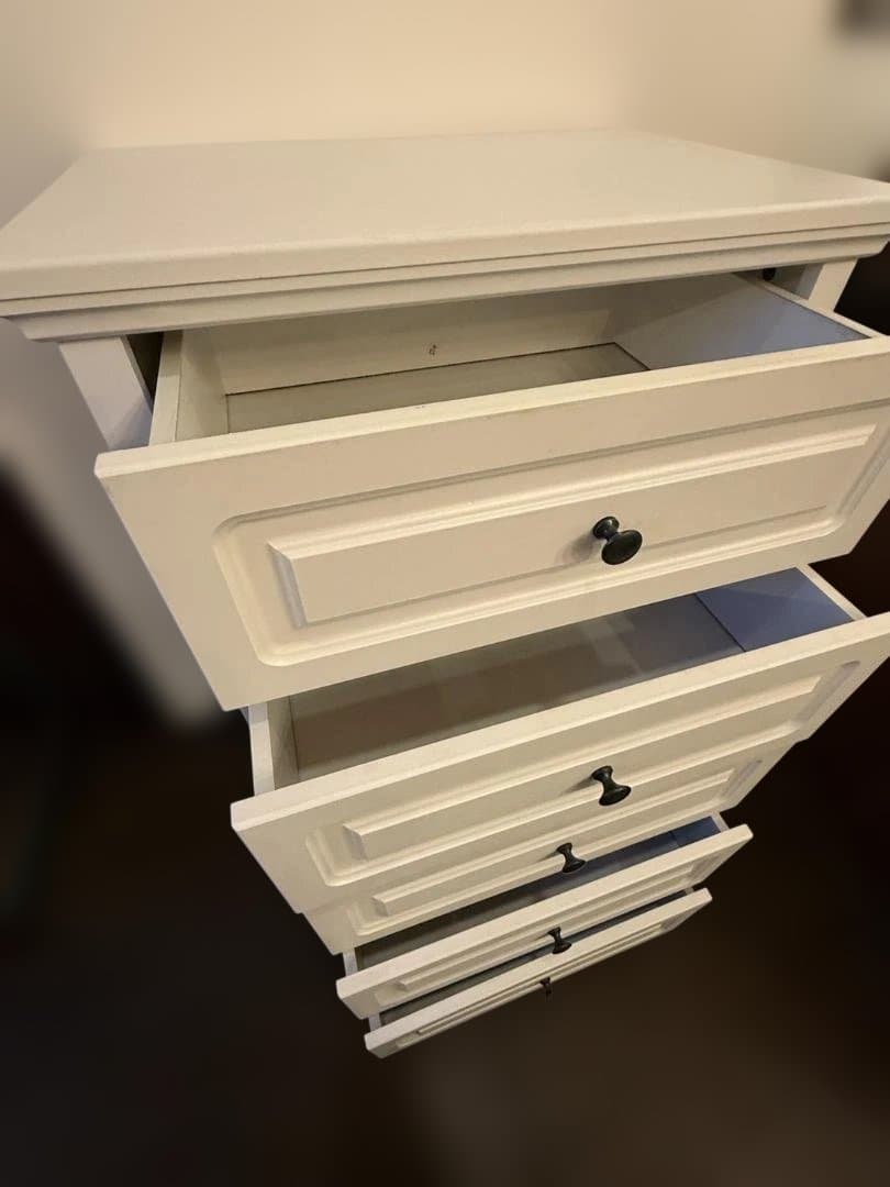 ニトリ チェスト 5段 ホワイト 幅59cm 収納タンス 引き出し収納 洋服収納