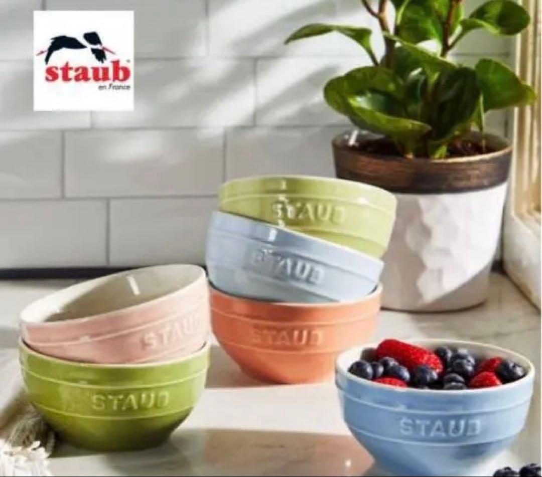 箱入新品ストウブ★ボウル6個セットマカロンパステルカラー定価9350円