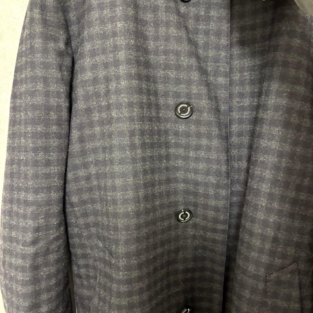 マッキントッシュ ステンカラーコート 42 千鳥格子 チェスターコート 42