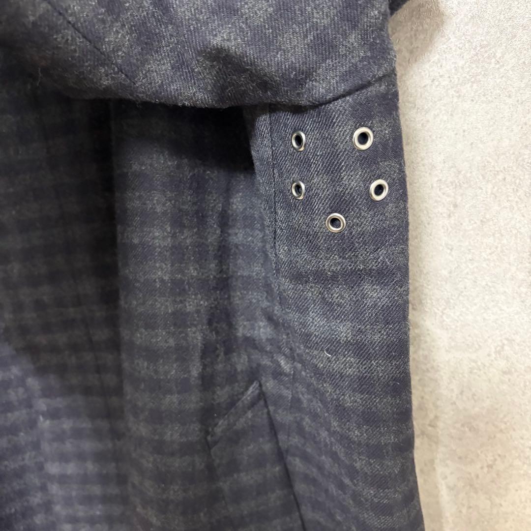 マッキントッシュ ステンカラーコート 42 千鳥格子 チェスターコート 42